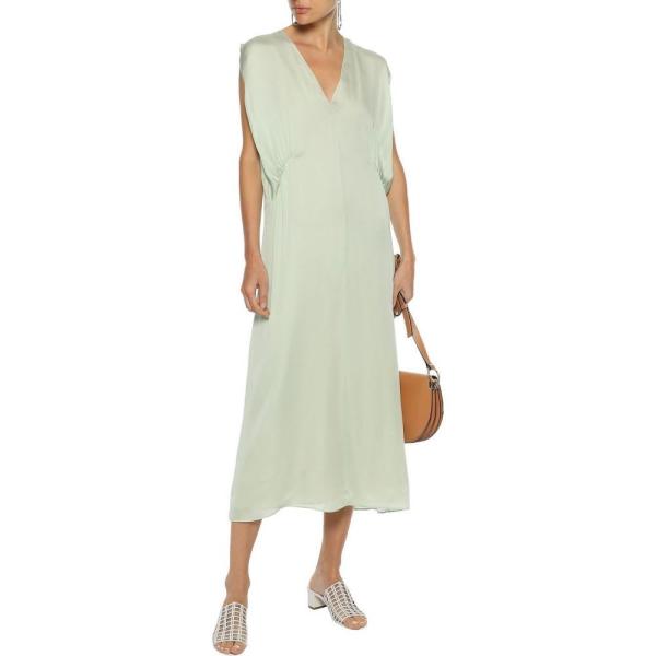 セオリー セオリー レディース Theory レディース ワンピース ミドル丈 ワンピース ドレス Silk Charmeuse Dress Midi Dress Mint Lo Ffdd08fc5a フェルマート Fermart 2号店