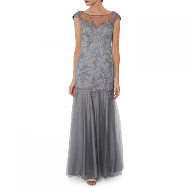 年間ランキング6年連続受賞 ジーナ バッコーニ Gina Bacconi レディース ワンピース ワンピース ドレス Malina Maxi Dress Grey 最適な価格上質