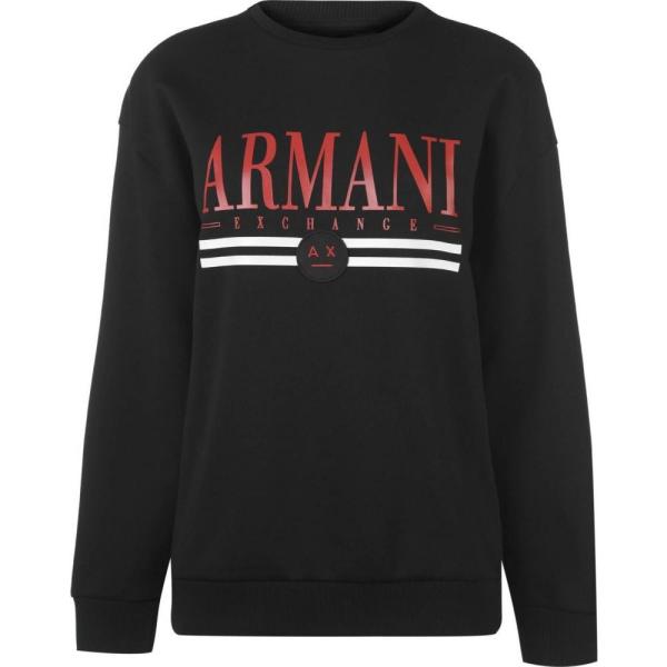 在庫品 即納 レディース トップス アルマーニ Logo Jumper Jmrsj142 Exchange Black Armani Armani あす楽即納 Coaching Digit Az Com