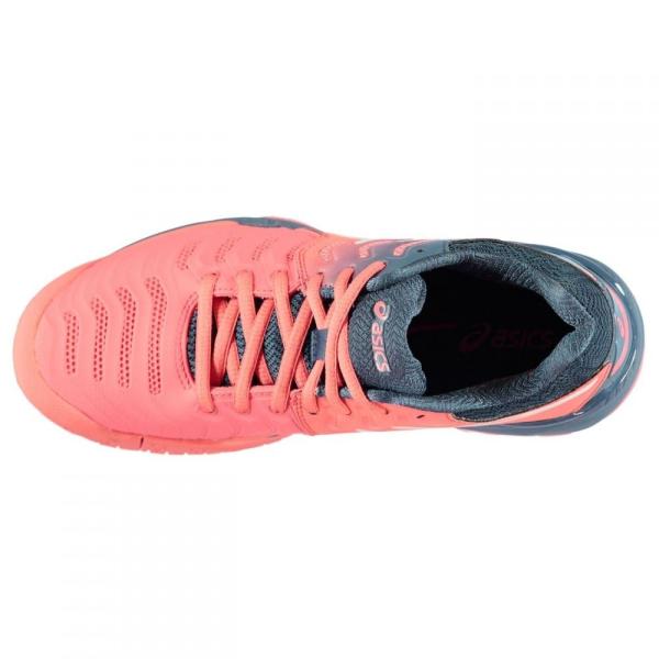 アシックス Asics レディース テニス シューズ 靴 Gel Resolution 7 Tennis Shoes Papaya White Prettyfunnyballoons Com