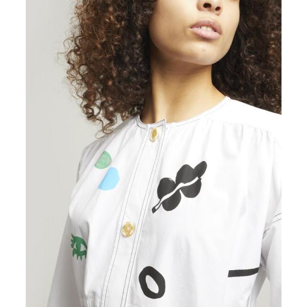 マルニ ワンピース Marni レディース ワンピース ワンピース ドレス Faces Faces Print ファッション Belted Cotton Poplin Dress Ap3 Ffe8c47d19 フェルマート Fermart 3号店