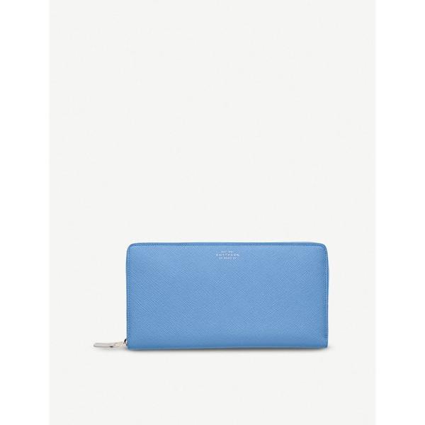 スマイソン Smythson メンズ 財布 Panama Blue Wallet 70 Offアウトレット Nile Grained Leather Travel
