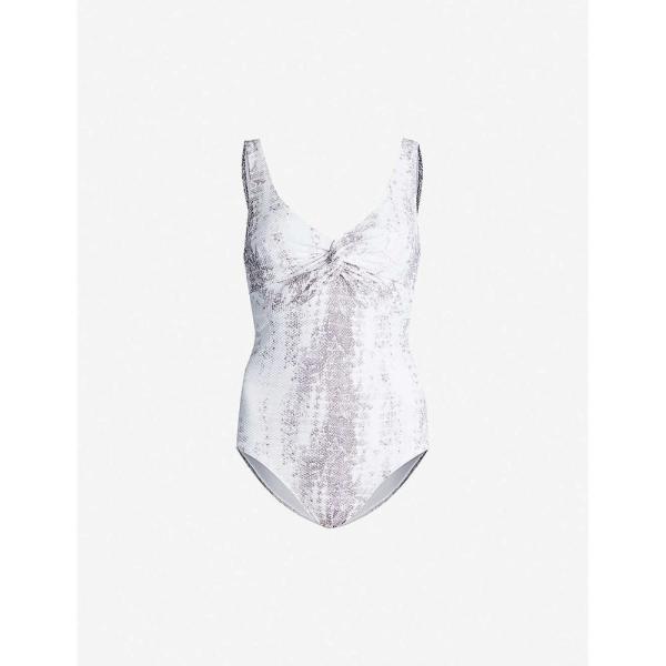 ハイジ クライン Heidi ファッション Klein レディース ワンピース 水着 ビーチウェア ワンピース Twist Snake Print Snake Print Swimsuit Snake Ap5 406 フェルマート Fermart 3号店