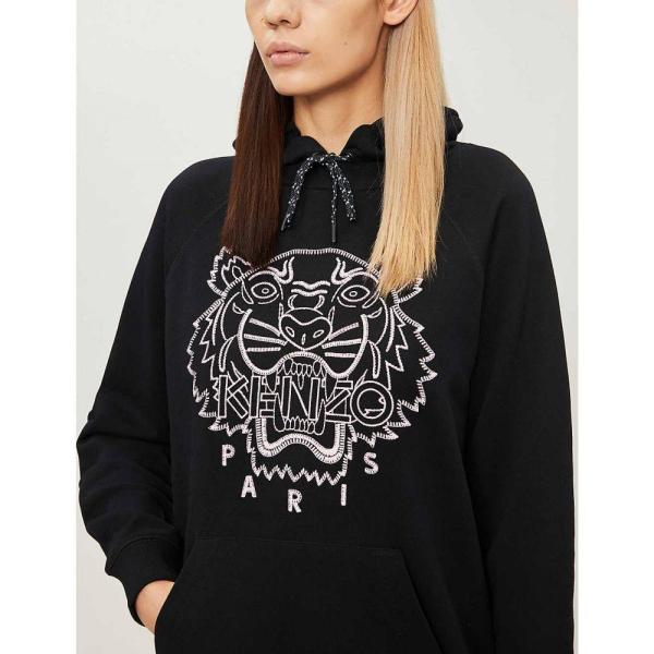 スウェット トレーナー Kenzo ケンゾー Cotton Jersey ファッション レディース トップス Black Sweatshirt トップス Graphic Print
