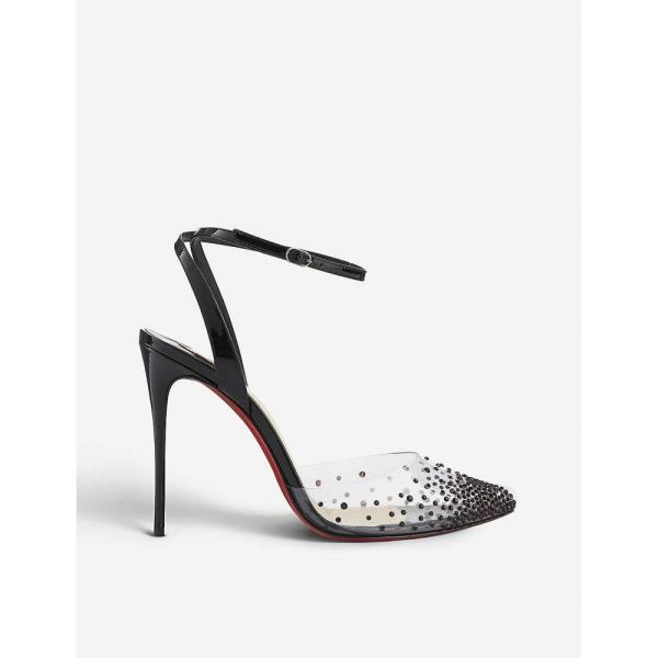 Sale 37 Off のクリスチャン ルブタン Christian Louboutin レディース サンダル ミュール シューズ 靴 Spikaqueen 100 Pvc Patent Version Black 日本の職人技の