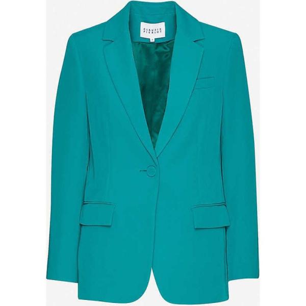 クローディ ピエルロ Slim Fit Claudie Pierlot レディース スーツ ジャケット Woven アウター Vitaliee Single Breasted Pierlot Slim Fit Woven Blazer Vert Ap5 481 フェルマート Fermart 3号店