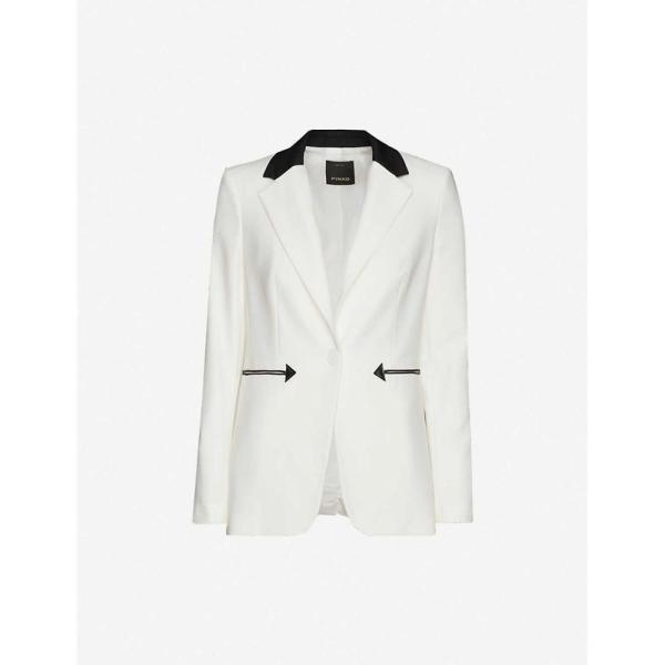 ピンコ Pinko レディース スーツ ジャケット Pinko アウター Misticanza Woven Misticanza Blazer Bianco Pinko Nero Ap5 フェルマート Fermart 3号店