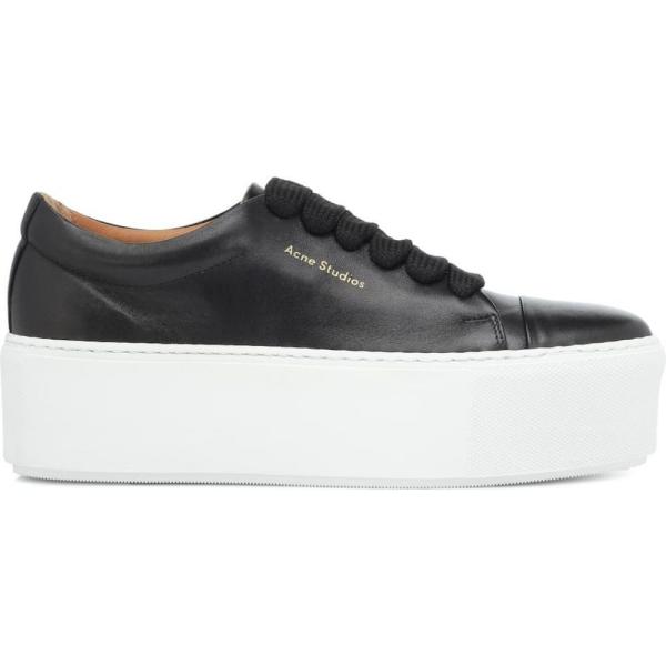 アクネ ストゥディオズ Acne Studios レディース スニーカー シューズ 靴 Drihanna Platform Leather Sneakers Black White Prettyfunnyballoons Com