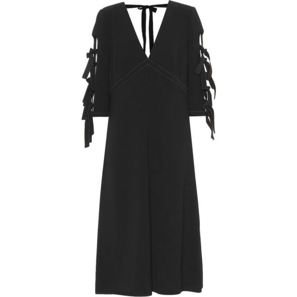 Veneta ワンピース ドレス ワンピース ワンピース レディース Bottega Crepe ボッテガ Dress Crepe Dress Bow Adorned ヴェネタ Hb4 P フェルマート Fermart 3号店