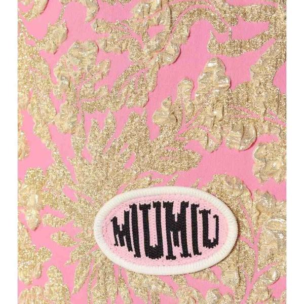 レディース ミュウミュウ Miu Minidress Brocade ワンピース チュニック ワンピース ファッション Fermart Miu ワンピース ドレス ノースリーブ Rosa Hb4 P フェルマート 3号店 人気no 1の