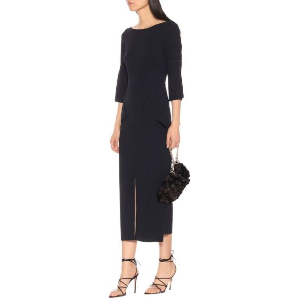 ローラン ムレ Roland Mouret ワンピース レディース ワンピース ワンピース ドレス Crane Stretch ムレ Dress Crepe Midi Dress Navy Hb4 P フェルマート Fermart 3号店