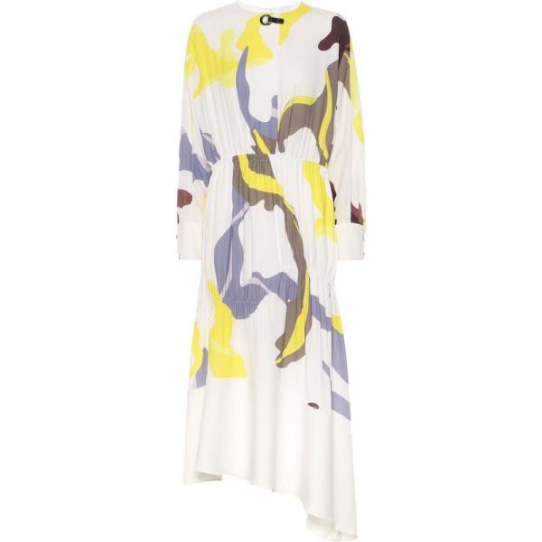 Multi Dress White White 3号店 Asymmetric ワンピース Fermart ワンピース ドレス Printed ワンピース Printed ティビ レディース Hb4 P フェルマート Tibi