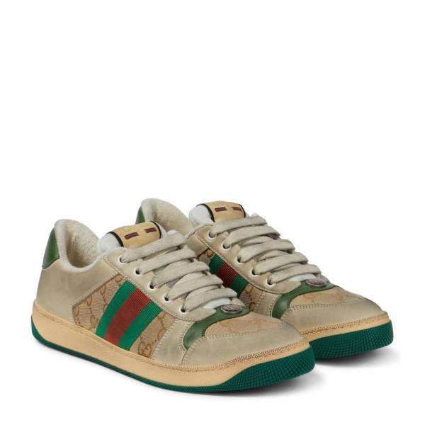 グッチ Gucci レディース スニーカー シューズ 靴 レディース ファッション Screener Leather シューズ 靴 Sneakers New Sa Du Mi Vi Gr N Hb4 P フェルマート Fermart 3号店