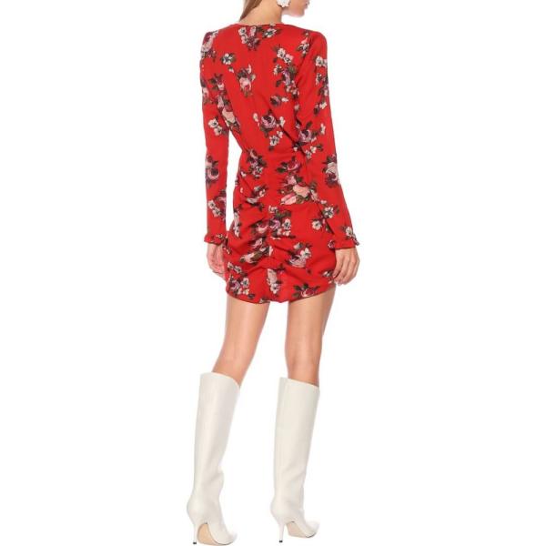 マグダ ブトリム Magda Butrym レディース ワンピース ワンピース ドレス Lesina Floral Silk Crepe Minidress Red Tamdeen Ye Org Index Php