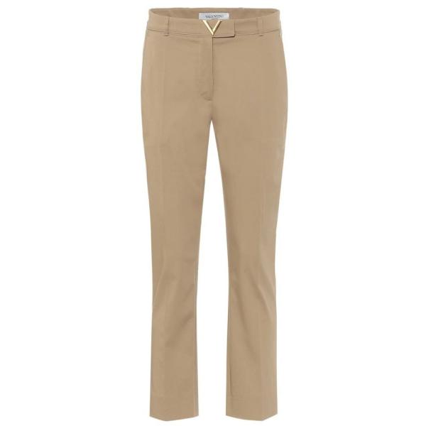 ヴァレンティノ Valentino レディース ボトムス パンツ Vgold Stretch Cotton Pants Beige Uncensoredvisionary Com