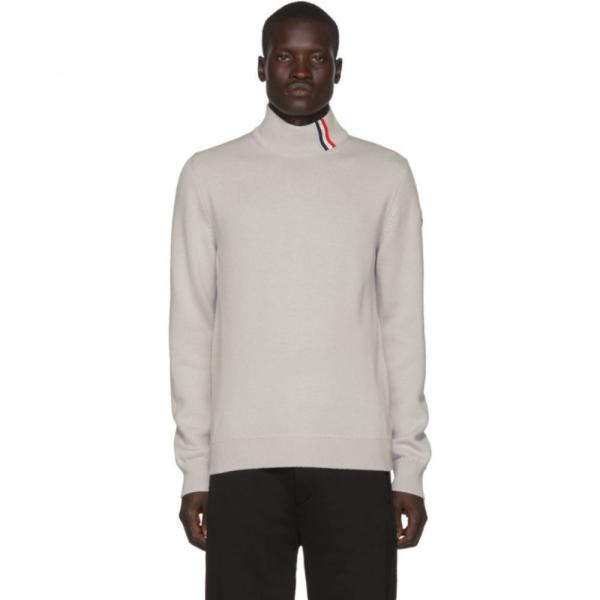 モンクレール Moncler メンズ Moncler ファッション ニット セーター トップス Grey Maglione Tricot メンズ Ciclista Sweater Hc m1005 フェルマート Fermart 3号店