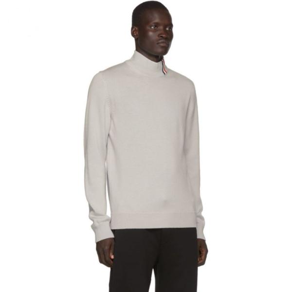 モンクレール Moncler メンズ Moncler ファッション ニット セーター トップス Grey Maglione Tricot メンズ Ciclista Sweater Hc m1005 フェルマート Fermart 3号店