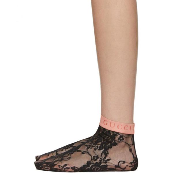 グッチ Gucci レディース ソックス インナー 下着 Black Minifeel Socks Black Stage Aka Online Co Il