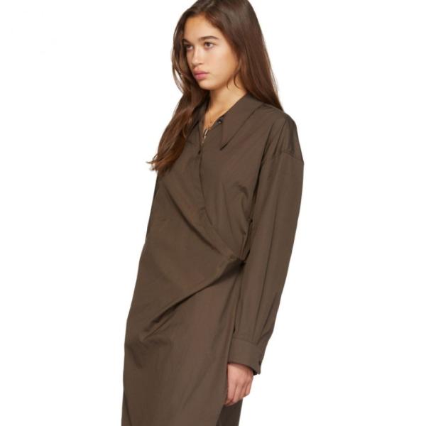 Lemaire Dress ワンピース Twisted Hc f フェルマート Lemaire 3号店 ワンピース ワンピース ドレス Fermart Brown Twisted レディース ルメール New
