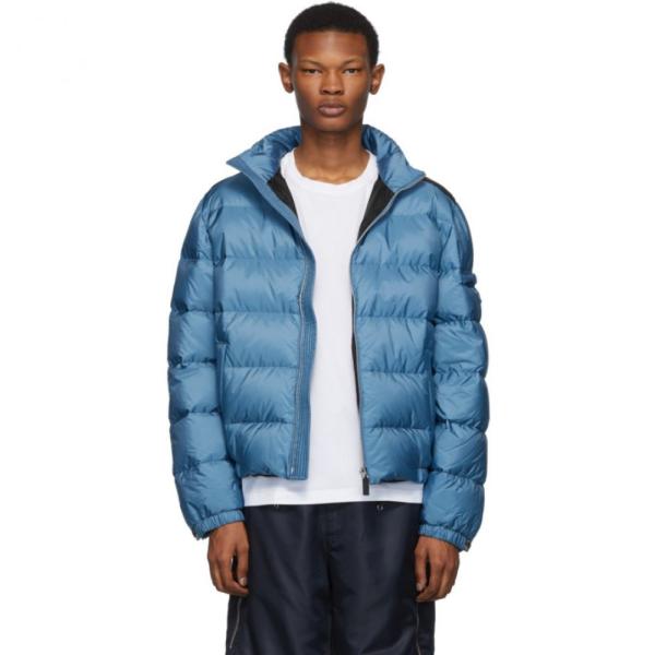 プラダ Prada メンズ コート アウター ダウン 中綿ジャケット Down アウター Blue Nylon Down Nylon Jacket Blue Hc 192962m178006 フェルマート Fermart 3号店