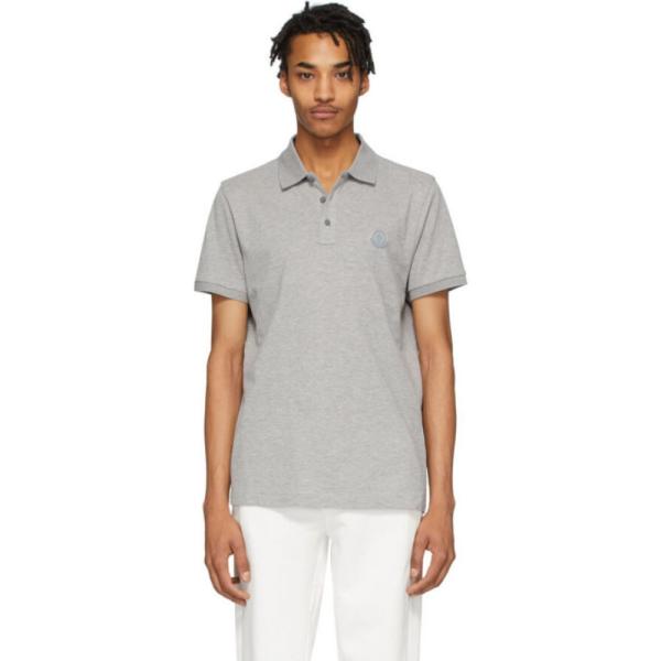 モンクレール Moncler Grey メンズ ポロシャツ トップス Grey Grey ポロシャツ Pique Polo Grey Hc 1111m2118 フェルマート Fermart 3号店