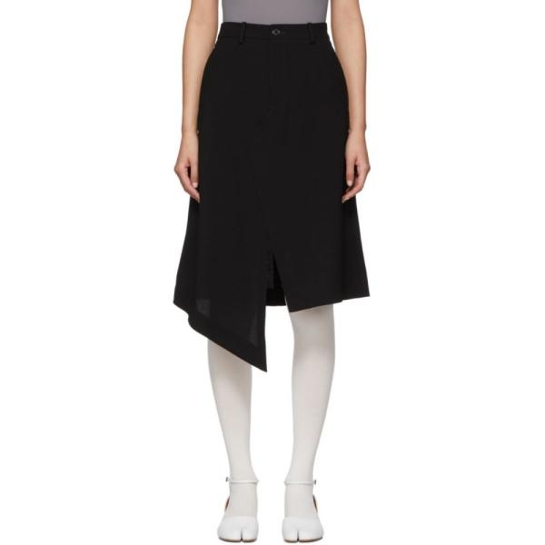 メゾン マルジェラ Maison Margiela レディース ひざ丈スカート スカート Black Asymmetric Skirt Black Aziza Physics Com