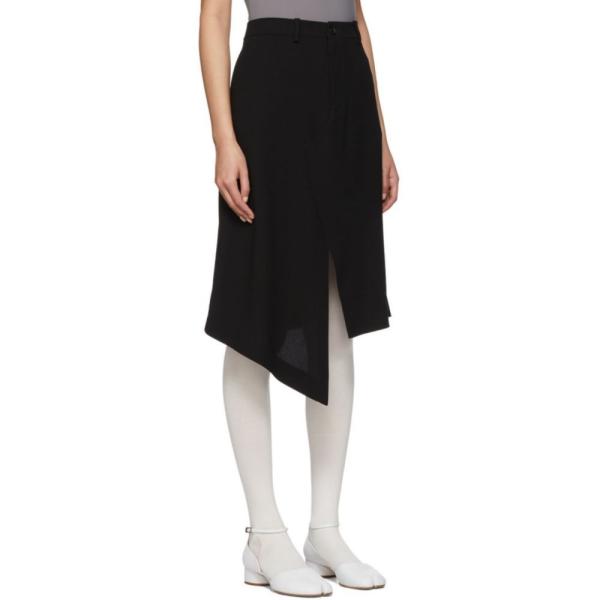 メゾン マルジェラ Maison Margiela レディース ひざ丈スカート スカート Black Asymmetric Skirt Black Aziza Physics Com