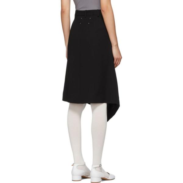 メゾン マルジェラ Maison Margiela レディース ひざ丈スカート スカート Black Asymmetric Skirt Black Aziza Physics Com