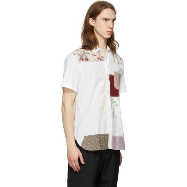 ジュンヤ ワタナベ Junya Watanabe メンズ 半袖シャツ トップス White Multi Fabric Short Sleeve Shirt White Mix Www Teachinginthurrock Co Uk