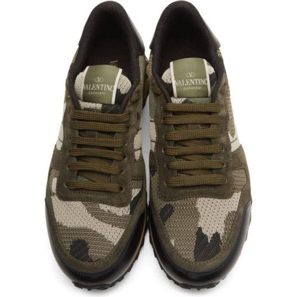 ヴァレンティノ Valentino キャンペーンもお見逃しなく メンズ スニーカー シューズ 靴 Green Rockrunner Olive Brown Black Mud Garavani Sneakers
