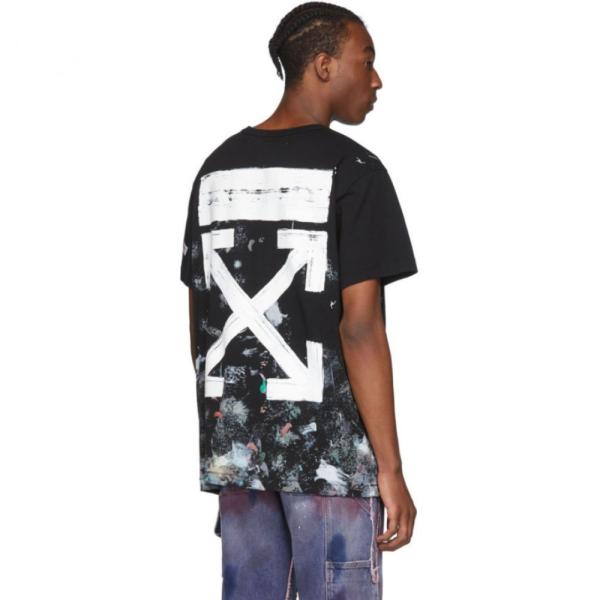 オフホワイト Off White メンズ Tシャツ トップス Ssense Exclusive Black Galaxy Brush T Shirt Black Www Manica Co Mz