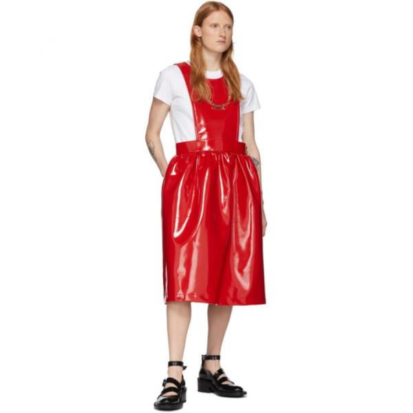 Faux Leather デ ギャルソン ワンピース ドレス レディース レディース Dress Des ワンピース ドレス Girl ワンピース 3号店 Red Red Comme Garcons Fermart Patent Hc 1670f フェルマート コム ギャルソン