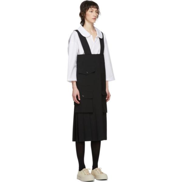 コム デ ギャルソン Comme Des Garcons Comme Des Garcons レディース ひざ丈スカート スカート Black Wool Multi Pocket Skirt Black Www Pymr Go Th