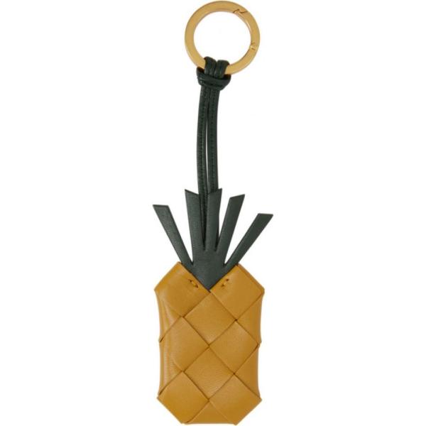 ボッテガ ヴェネタ Bottega Ochre Pine Veneta Yellow メンズ キーホルダー キーチェーン Yellow ファッション Intrecciato Pineapple Keychain Ochre Pine Green Hc 1798m フェルマート Fermart 3号店