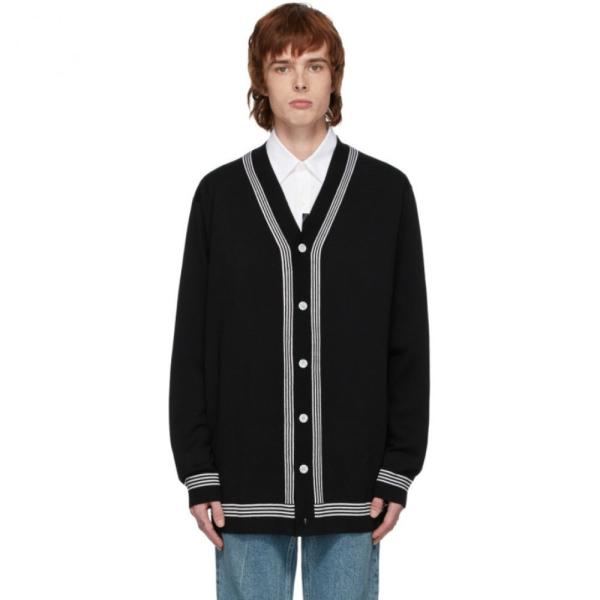バーバリー メンズファッション カーディガン メンズ トップス Black Black Barcham トップス Merino Cardigan Hc 2376m0036 フェルマート 3号店 Burberry Barcham Fermart 激安販売