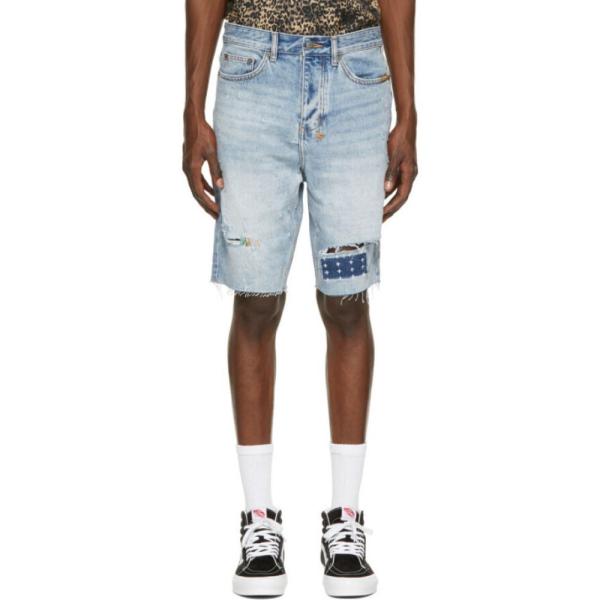 仕入値引 メンズ ボトムス パンツ デニム スビ ショートパンツ Wolf Vo4qc Stitch Stitch Shorts Ksubi Kolor Kolor Denim Blue 国内正規販売店 Www Joharflo Innovatechvstest Com