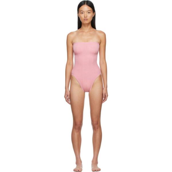 毎日安売り 水着 ビーチウェア ワンピース レディース フンザg Tqy8v378 Pink Swimsuit Pink One Piece Nile Hunza G Dusty Audrey 大好評発売中 Stbasil Techiex Com