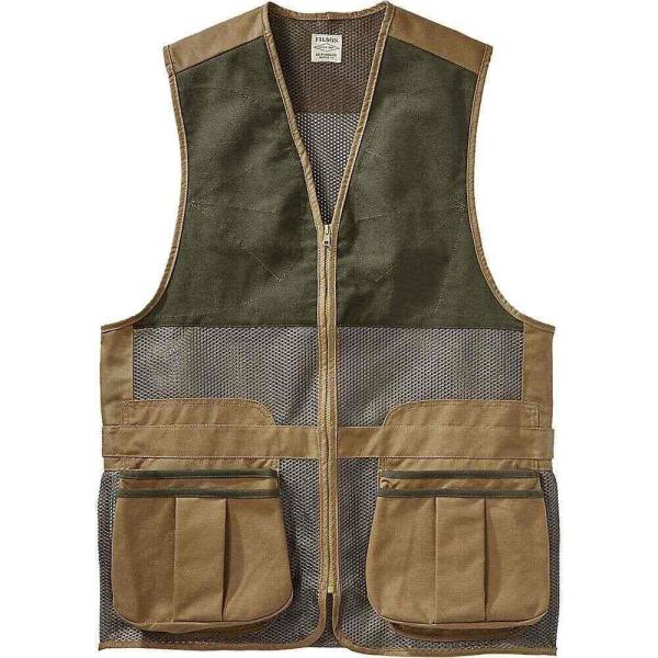 フィルソン Filson メンズ Dark 釣り フィッシング ベスト ジレ 釣り トップス フィルソン Light Shooting Vest Dark Tan Hc2 1ec フェルマート Fermart 3号店