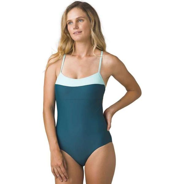 一 番 安い 商品 水着 ビーチウェア ワンピース レディース プラーナ Tqy8v9065 Verde Prana Piece One Lurisia Deep Colorblock 売り人気 Afrimarbre Ci