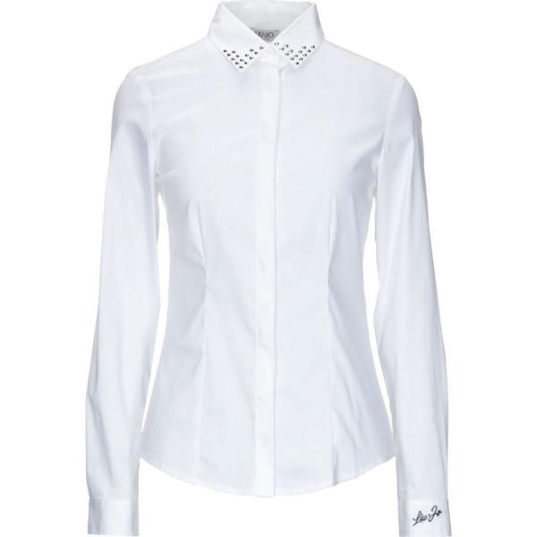 メーカー取寄品 レディース リュー ブラウス シャツ トップス ジョー U0026amp Pwkx Ojo White Solid Shirts Liu Color Blouse 安い 値段 Jlt Polinema Org