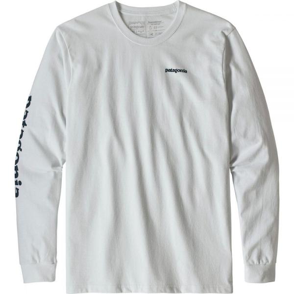 パタゴニア メンズ 長袖tシャツ トップス Text Logo Long Sleeve Responsibili T Shirts White Stone Blue Cecop Coop Index Php