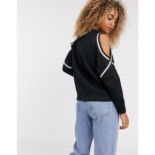ラガーフェルド スウェット トレーナー トップス Karl Shoulder レディース Lagerfeld カール トップス トップス ブラック Logo Black In Cold Logo Sweatshirt Ap フェルマート Fermart 1号店