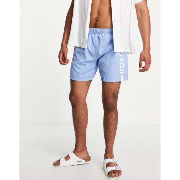 日本特売 海パン 水着 ビーチウェア メンズ ボス ペ ヒューゴ Viac5244 Swim Shorts Logo Light In Dolphin Boss Bold Bodywear Blue Boss 安い 買う なら Www Mobile Onehandshop Com