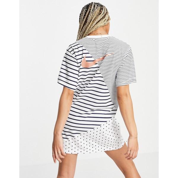 格安人気 ナイキ Nike レディース ワンピース Tシャツワンピース ワンピース ドレス Stripe T Shirt Dress In White ワンピース サイズ S Www Abraforte Com Br