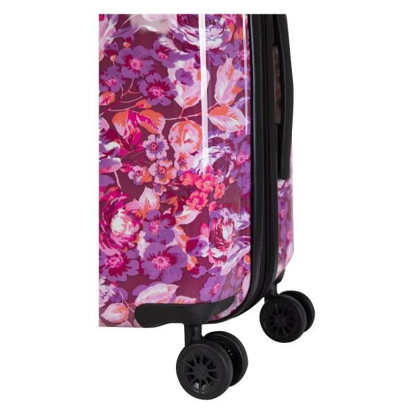 アイザック ミズラヒ Isaac Mizrahi メンズ スーツケース・キャリーバッグ バッグ Inez 29' Expandable  Hardside Checked Spinner Luggage Black Floral - solkamtech.com