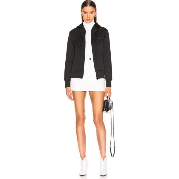 コム デ ギャルソン Comme Des Garcons Play レディース パーカー トップス Big Heart Full Zip Hoodie Black Efimajsa Hu