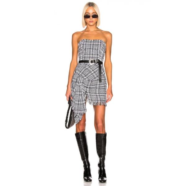 Faith レディース フェイス ワンピース ドレス コネクション Connexion コネクション Dress Dress Tweed Tweed Black ワンピース Bustier Amp White