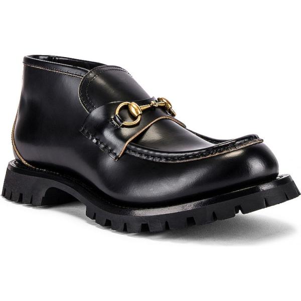 グッチ Gucci メンズ ブーツ シューズ Boot Black Harald 新品未使用正規品 靴