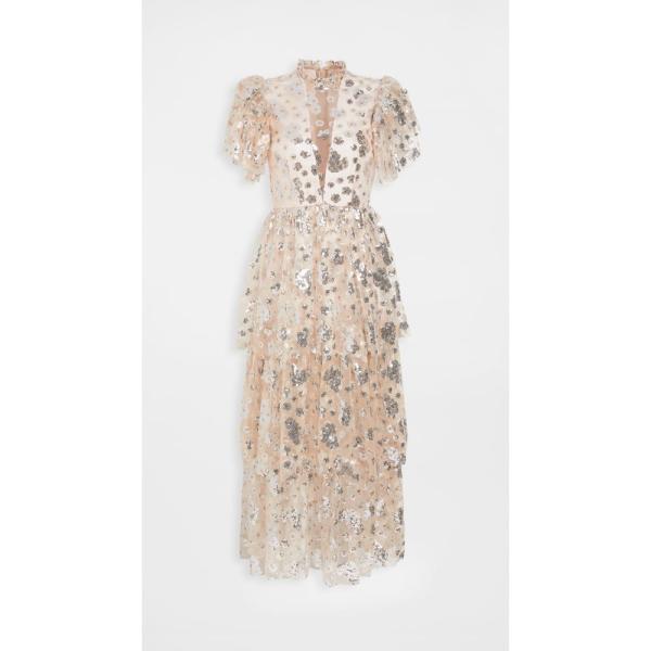 マグロウ Macgraw レディース ワンピース ワンピース ドレス Flutter Dress Silver Nude Halo Co Id