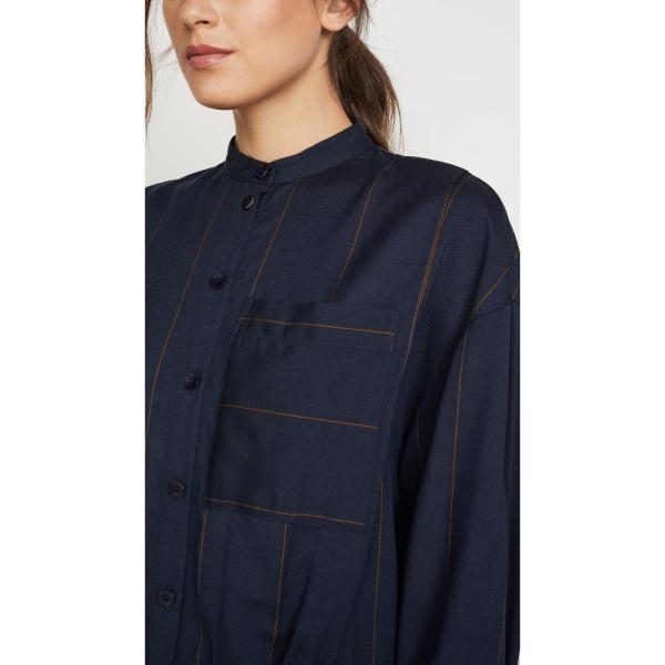 ビブパンツ レディース ワンピース ティビ Shirtdress Shirtdress Tibi ワンピース ドレス ファッション Bib シャツ ワンピース Shirtdress Navy Lb Tibii 492 フェルマート With Detail Multi Fermart 1号店 最新コレックション